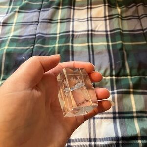 Clear Acrylic I ❤️ U Block